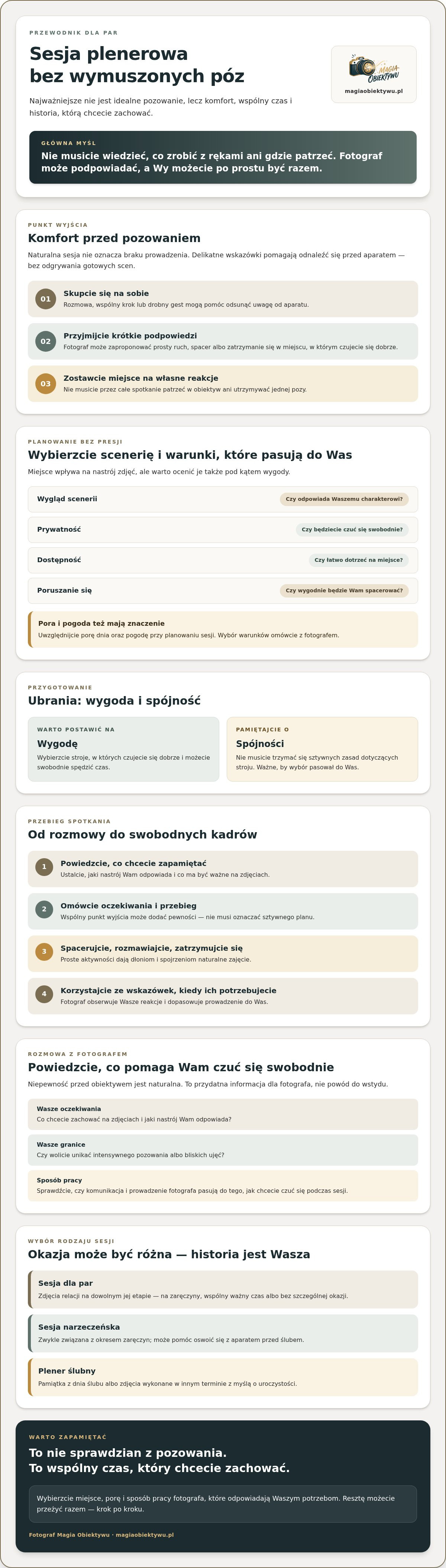 Sesja plenerowa dla par: jak zaplanować naturalne i osobiste zdjęcia